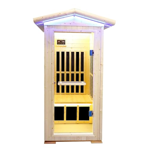 Daleyzay One Person Far Infrared Sauna Natural Finnish Spruce