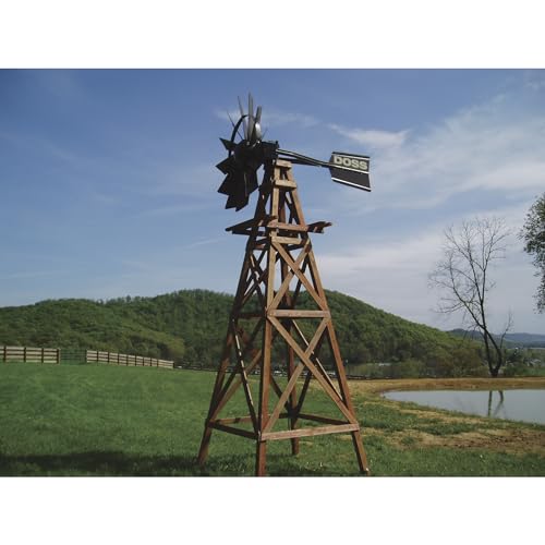 Outdoor Water Solutions Wood Windmill Kit Silver Galvanized