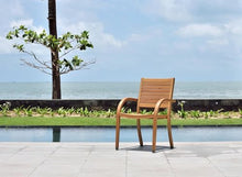 Urban Elements Santorini 7-Piece Oval Patio Furniture Set | 100% Certified Teak Table and Teak Finish Chairs | Backyard Furniture, Oval Outdoor Dining Set