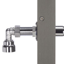 SEI Outdoor Patio Furniture - Outdoor Shower - Transitional Design Light Grey & Silver Metal - Ideal for Pool Area, Backyard (OD8901)