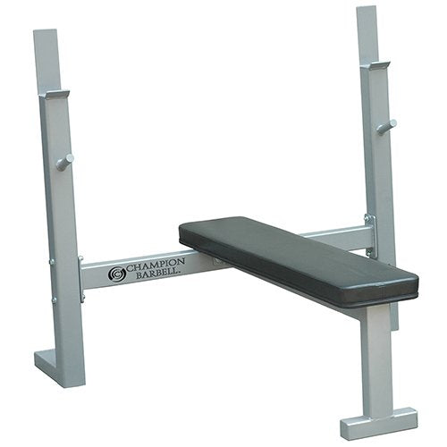 Athletic Connection Champion Barbell Field House Competition Bench Gray Silver