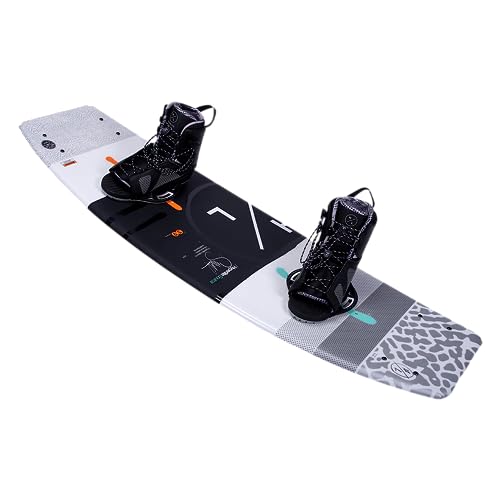 Hyperlite Source Mens Wakeboard 139 W/Team OT Bindings White/Orange 139cm