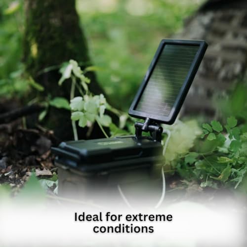 Stealth Cam HME Trail Camera 12V Solar Power Bundle with 6X Accessories