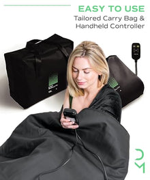 Deep Modality Professional Mineral Edition v1 Infrared Sauna Blanket - Home Sauna for Athletes - Portable Sauna - Far Infrared Sauna - 9 Level Heat Control