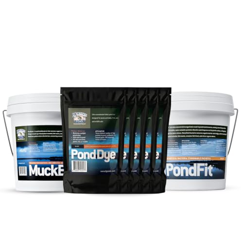 Bjornsen Natural Pond Treatment Pack Black, One Acre, Complete Pond Care