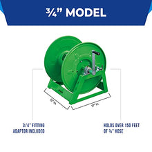 Underhill Hose Reel Holder Caddy, Heavy-Duty, Industrial Quality for Golfing Greens and Sports Fields, Holds Over 150 Feet of ¾ Inch Hose, HC-075