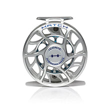 Hatch Outdoors Iconic Plus Large Arbor Fly Reel Clear/Blue