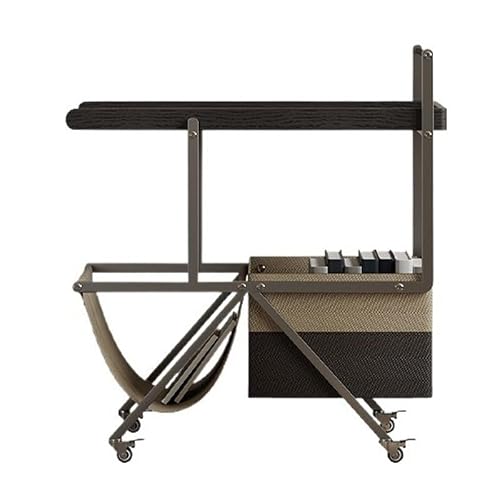 CHmrfvqtus Couch Side Table Sofa Side Movable Table with Wheels for Small Apartment Light Luxury Creative Trolley