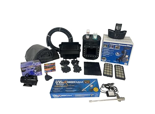 HALF OFF PONDS 15x20 Savio Select 4000 GPH EPDM Liner UV Clarifier Pond Kit