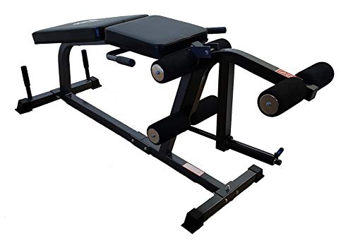 TDS Heavy Duty Leg Curl Extension Machine Gray Frame and Black Pads