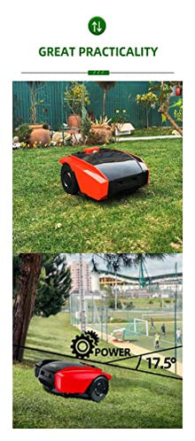 Cordless Electric Lawn Trimmer, Lawn Mower Automatic Rechargeable Robot Mower with Docking Station Smart App Control Gardening Tools for Golf Course and Garden Lightweight Low Noise Easy to use