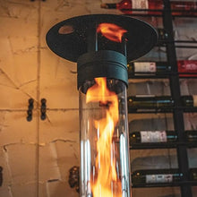 Atlas Authentic Wood Pellet Patio Heater – Smokeless Flame, Portable with Wheels, Easy Cleanout – Durable, Modern Look for Home, Garden & Camping