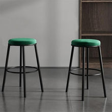 DINBOZ26X Counter Stools Grey Backless Bar Chair Minimalist Bar Restaurant High Legged Chair Wrought Iron Stool Legs Bar Stools(XXL)