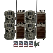 Stealth Cam 36MP Fusion Max Cellular Trail Camera Bundle with Solar Power Panel and Memory Cards