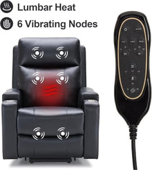 Triple Motor Power Lift Recliner with Lumbar Support, Heat & Massage
