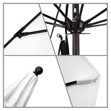 California Umbrella 11' Round Venture Series Patio Umbrella Pulley Open Astoria Sunset