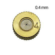 Gardening Irrigation Dripper 3/16 Inch External Thread Atomizing Nozzle Brass Atomizing Cooling Dust Sprayer Garden Irrigation Nozzle 500 Pcs (Color : 0.4mm)