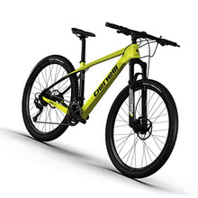 Benelli Bike 29'' Carbon Mountain 18 Speed, Brake Disc, Light-Weight Hardtail Frame (Large) Yellow Black