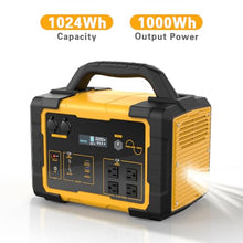 STARYLINE 1000W Portable Power Station 1024Wh LiFePO4 for Outdoor & Home