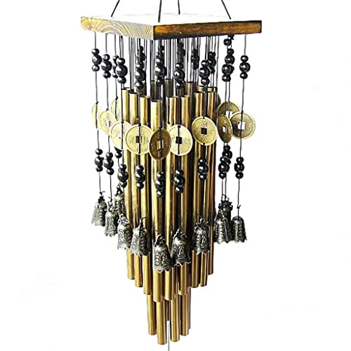 Feiyx Wind Chimes, Large Wind Chimes of Solid Wood,Lucky Wind Chimes Wind Chimes for Outside, Indoor Wind Chimes for Soothing Music in Memory Wind Chimes Home Garden Patio Hanging Decoration Gift