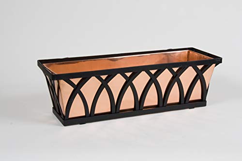 42" Arch Decora Window Box with Real Copper Liner