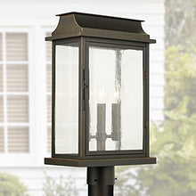 Capital Lighting 936832OZ Bolton Outdoor Post/Pier Mount, 3-Light 180 Total Watts, 20" H x 12" W, Oiled Bronze