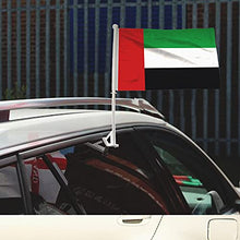 BANNER BUZZ MAKE IT VISIBLE UAE Car Flag Window Clip 18” x 12” Premium Double-Sided Printing Pack of 100