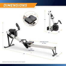 MARCY Deluxe Rowing Machine with Adjustable Air Resistance Multi