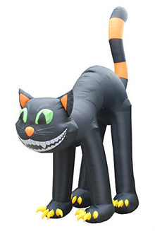 20 FT Huge Lighted Halloween Inflatable Black Cat