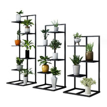 Pack Of Three Plant Stand Indoor Outdoor Large Multiple Flower Pot Holder Rack 3/4/5 Tier Corner Tiered Plant Shelf Metal Flower Pot Display Rack Multiple Plants Storage Shelf For Garden Balcon