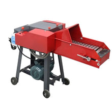 INTSUPERMAI 4-Blade Hay Cutter Pulverizer with Conveyor Belt Red