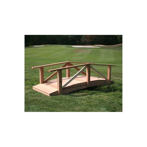 Creekvine Designs Cedar Garden Bridge - Western Red Cedar 4'