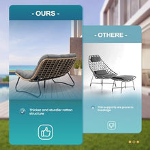 Crestlive Outdoor Loveseat, Patio Conversation Set (2PCS Dark Gray)