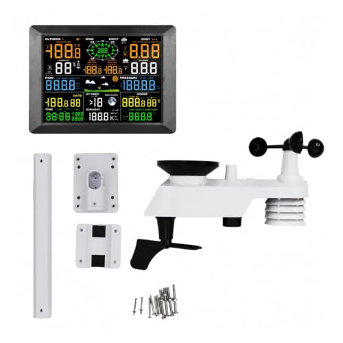 Outdoor Rain Gauge, 0310 WiFi Weather Station with Outdoor Sensor