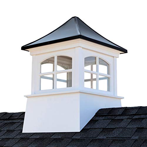 Good Directions Windsor Vinyl Black Aluminum Roof Cupola 18" x 27" Black