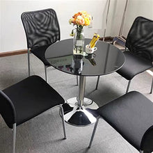 NRFJFOP Sofa Side Table Glass Round Small Apartment Coffee Dining Corridor