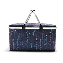 FMOPQ 29L Folding Picnic Camping Basket Insulated Shopping Cooler Home Camping Storage Basket Outdoor Camping Picnic (Color : B) (B)