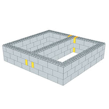 EverBlock King Bed Frame Kit | 6’ 6" x 7' x 1’ 7” | Modular Beds, Frames & Headboards | Giant Building Blocks | Easy to Connect & Reuse | Indoor & Outdoor Use | Blue