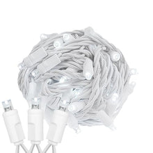 Novelty Lights 24-Pack 25 Feet 50 Light Pure White LED Christmas Lights White Wire, Connectable Mini String, Indoor/Outdoor, Commercial Grade, UL Listed