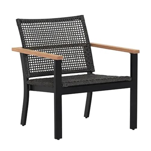 Royal Teak Collection NAPCC Naples Club Chair with Arm Support, Gray