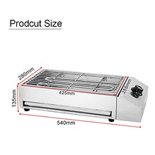 2600W Electric BBQ Grill Commercial and Home Use Countertop Stainless Steel Barbecue Griddle Portable Cooking Oven,