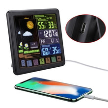 Multi-Function Touch Screen Button Weather Clock Color Indoor Outdoor Temperature Humidity Meter