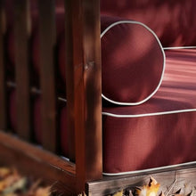 IYTFNSDLE 6Inch Twin Size Outdoor Swing Mattress Package Daybed Set,Olefin Twin Size Porch Swing Bed Cushion Set,Cushion Package for Daybeds Waterproof (Wine Red, 75 * 39 * 6in)