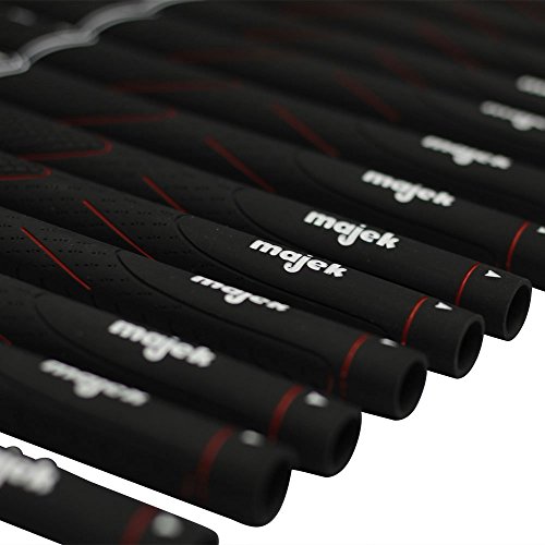 Majek Grips 200 pcs Tour Pro Midsize Golf Grips Black