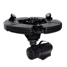 POND BOSS PRO Floating Fountain with Lights 1/2 HP 5000 GPH Pump Black