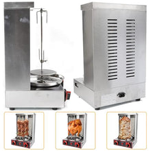 Eastnmythet Home Vertical Rotisserie Oven Grill, Gas Doner Kebab Machine, Stainless Steel Grill Rotating Oven with 2 Burners