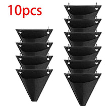 BBYYDS 10pcs Vertical Pared Outdoor Garden Florarium Planter Wall Mount Pots Grow Bag Home Decor