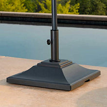 Outdoor Garden Patio Square Metal Umbrella Base / Stand #13UmbrUS