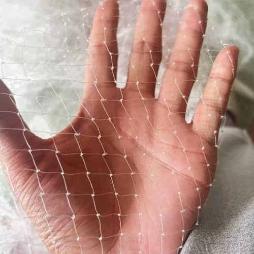Clear Bird Netting for Garden, Reusable Bird Net Mesh to Protect Fruit Trees, Vegetables & Blueberries, Lightweight UV Resistant Plant Netting Against Birds(114x114ft(35x35m))