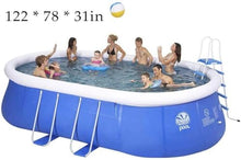 FFCJJDS Inflatable Swimming Pool for Adults & Kids 122x78x31In
